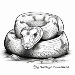 Beautiful Boa Constrictor Coloring Pages 3