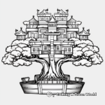 Beautiful Bonsai Tree Coloring Pages 1