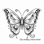 Beautiful Butterfly Tattoo Coloring Pages 3