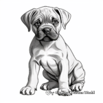 Beautiful Cane Corso Puppy Coloring Pages 1