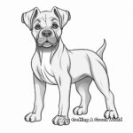 Beautiful Cane Corso Puppy Coloring Pages 2