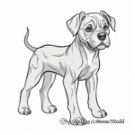 Beautiful Cane Corso Puppy Coloring Pages 4