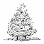 Beautiful Christmas Tree Coloring Pages 1