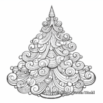 Beautiful Christmas Tree Coloring Pages 2