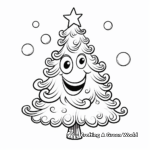 Beautiful Christmas Tree Coloring Pages 4
