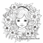 Beautiful Christmas Wreath Coloring Pages 2