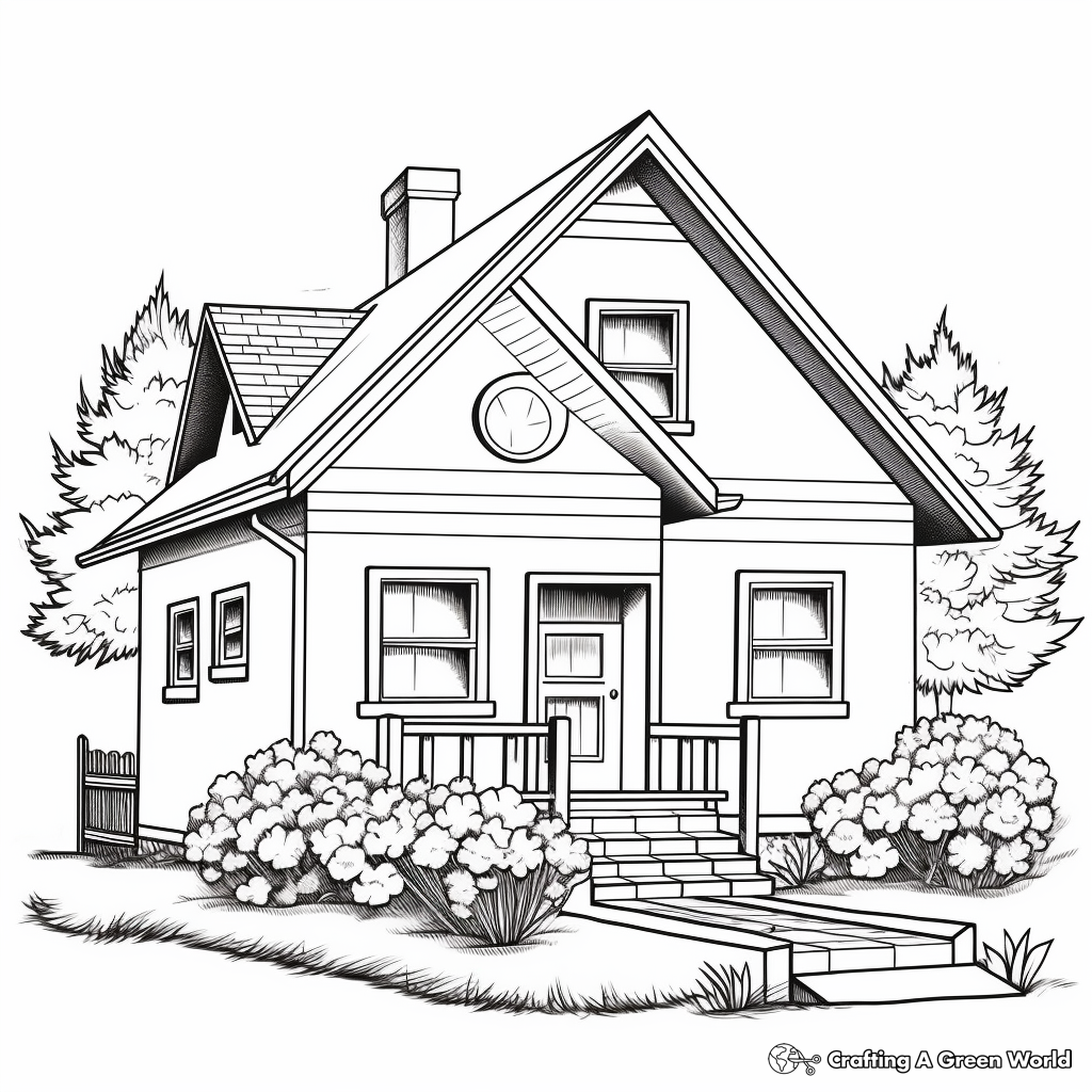 New House Coloring Pages