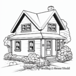 Beautiful Cozy Cottage Coloring Pages 2