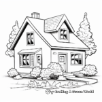 Beautiful Cozy Cottage Coloring Pages 3