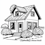 Beautiful Cozy Cottage Coloring Pages 4