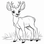 Beautiful Deer Coloring Pages 1
