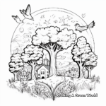 Beautiful Earth Day Nature Coloring Pages 4