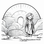 Beautiful Empty Tomb Easter Coloring Pages 2