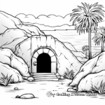 Beautiful Empty Tomb Easter Coloring Pages 3