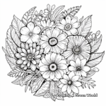 Beautiful Floral Design Coloring Pages 4