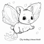 Beautiful Flying Squirrel Coloring Pages 1