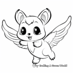 Beautiful Flying Squirrel Coloring Pages 3