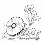 Beautiful Garden Snail Coloring Pages 3