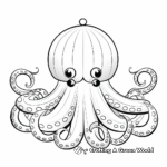 Beautiful Hand-Drawn Octopus Coloring Sheets for Adults 1