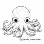 Beautiful Hand-Drawn Octopus Coloring Sheets for Adults 2