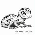 Beautiful Leopard Gecko Coloring Pages 3