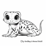 Beautiful Leopard Gecko Coloring Pages 4