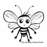 Beautiful Lightning Bug Coloring Pages 1