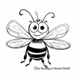 Beautiful Lightning Bug Coloring Pages 4