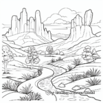Beautiful Nature of the USA Coloring Pages 4