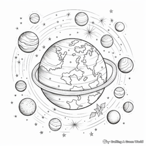 Beautiful Planet Earth Coloring Pages 3
