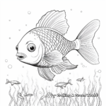 Beautiful Rainbow Fish Coloring Pages 1