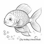 Beautiful Rainbow Fish Coloring Pages 3