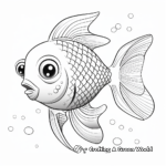 Beautiful Rainbow Fish Coloring Pages 4