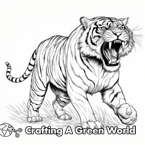 Hard Tiger Coloring Pages - Free &amp; Printable!
