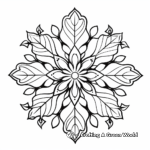 Beautiful Snowflake Coloring Sheets 1