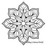 Beautiful Snowflake Coloring Sheets 2