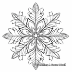 Beautiful Snowflake Coloring Sheets 4