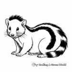 Beautiful Spotted Skunk Coloring Pages 3