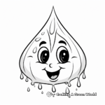 Beautiful Spring Raindrop Coloring Pages 1
