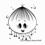 Beautiful Spring Raindrop Coloring Pages 4