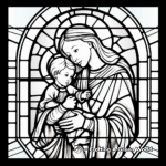 Beautiful Stained Glass Window Coloring Pages 4