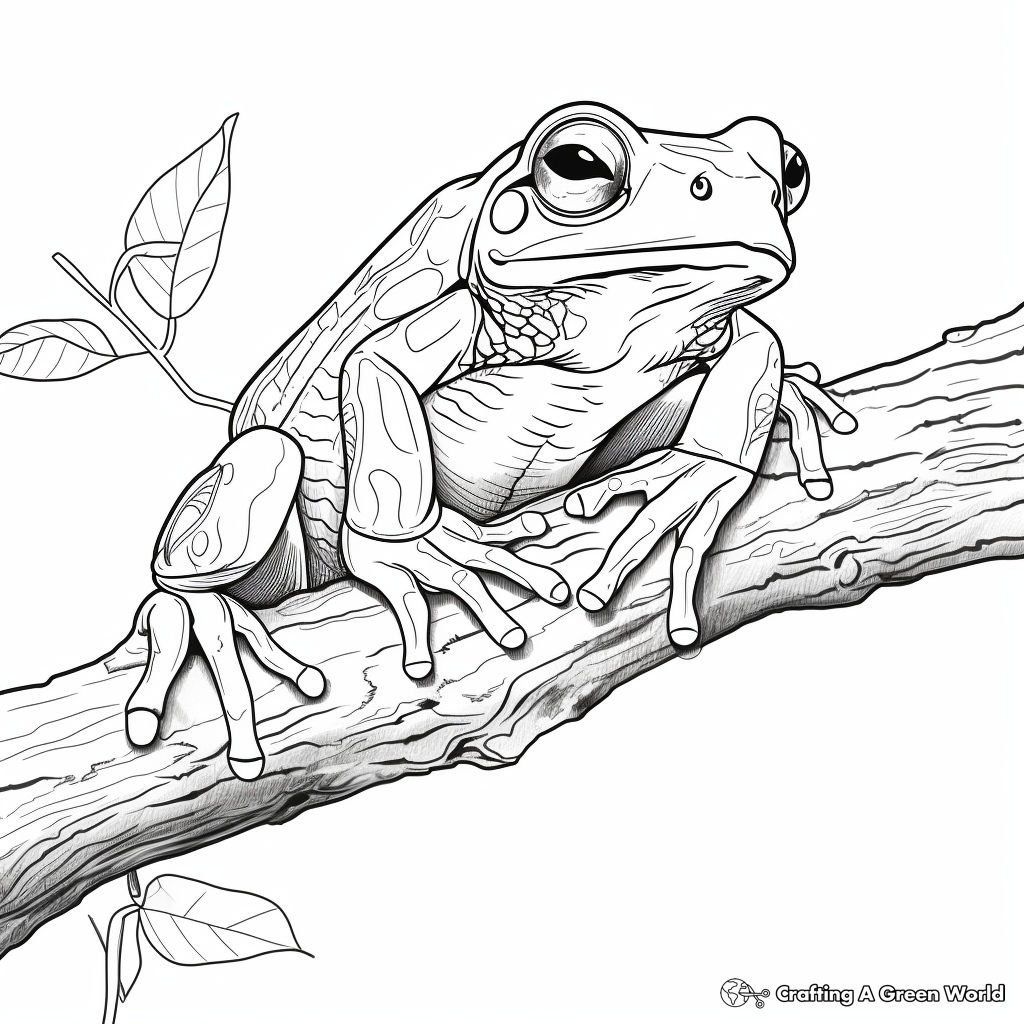 Frog Coloring Pages For Adults Free Printable 
