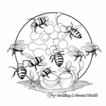 Bee Life Cycle Coloring Pages 1