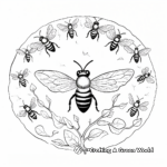 Bee Life Cycle Coloring Pages 2