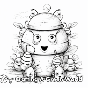 Bee Coloring Pages - Free &amp; Printable!