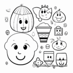 Beginners Introduction to Coloring Pages: Shapes and Objects 3