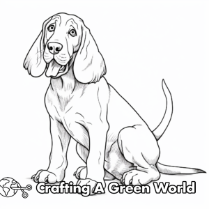 Hound Dog Coloring Pages - Free & Printable!