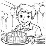 Best Wishes Birthday Message for Dad Coloring Pages 3