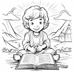 Biblical Scene: Lord's Prayer Coloring Pages 3