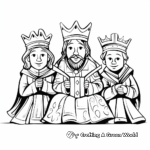 Biblical Wise Men Coloring Pages for Adults 1